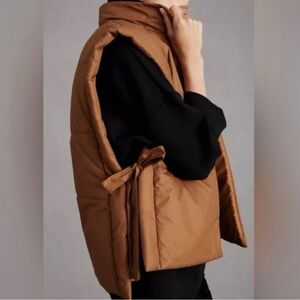 Pilcro Tan Puffer Vest